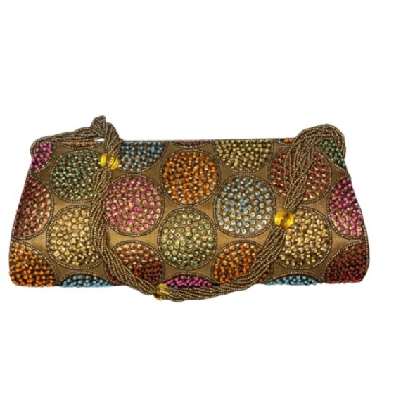 David Jeffery Multicolor
Beaded Clutch Evening Bag - Picture 8 of 8